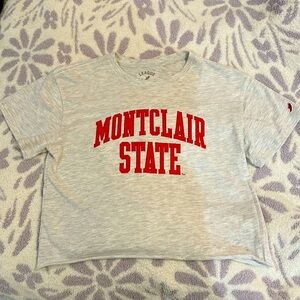 Montclair State University College cropped shirt